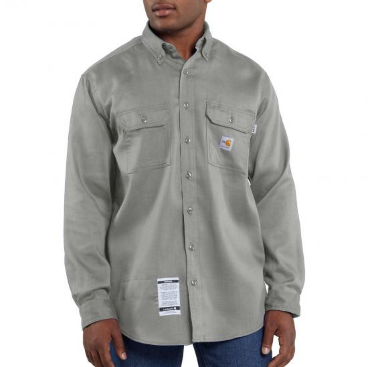 Carhartt Work-Dry Lightweight Twill Shirt in Gray